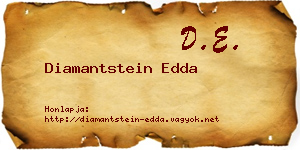 Diamantstein Edda névjegykártya